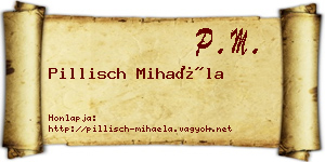 Pillisch Mihaéla névjegykártya